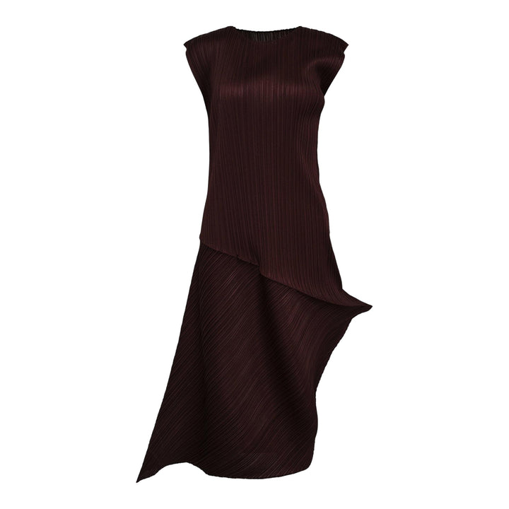 Club21 - PLEATS PLEASE ISSEY MIYAKE - Leap Dress - PLEATED DRESSES - Dark Brown