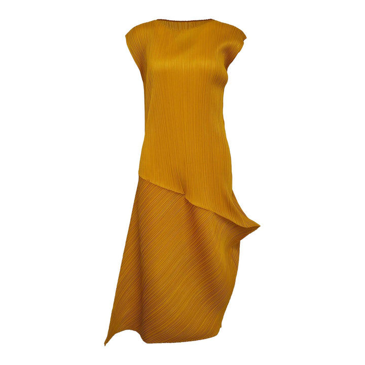 Club21 - PLEATS PLEASE ISSEY MIYAKE - Leap Dress - PLEATED DRESSES - Mustard
