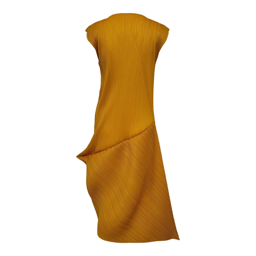Club21 - PLEATS PLEASE ISSEY MIYAKE - Leap Dress - PLEATED DRESSES - Mustard