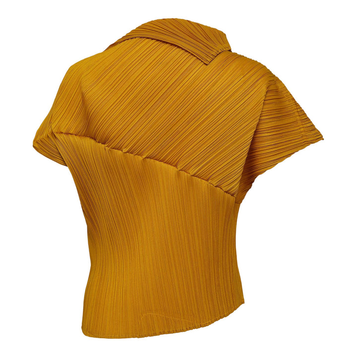 Club21 - PLEATS PLEASE ISSEY MIYAKE - Leap Shirt - PLEATED TOPS - Mustard