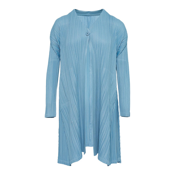 Club21 - PLEATS PLEASE ISSEY MIYAKE - Mellow Pleats Coat - PLEATED COATS - Blue Gray