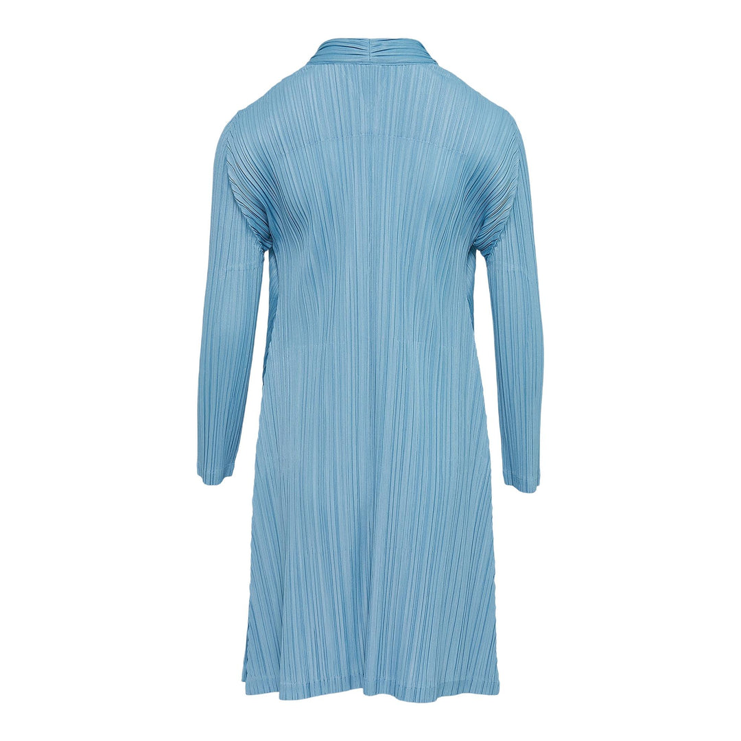 Club21 - PLEATS PLEASE ISSEY MIYAKE - Mellow Pleats Coat - PLEATED COATS - Blue Gray