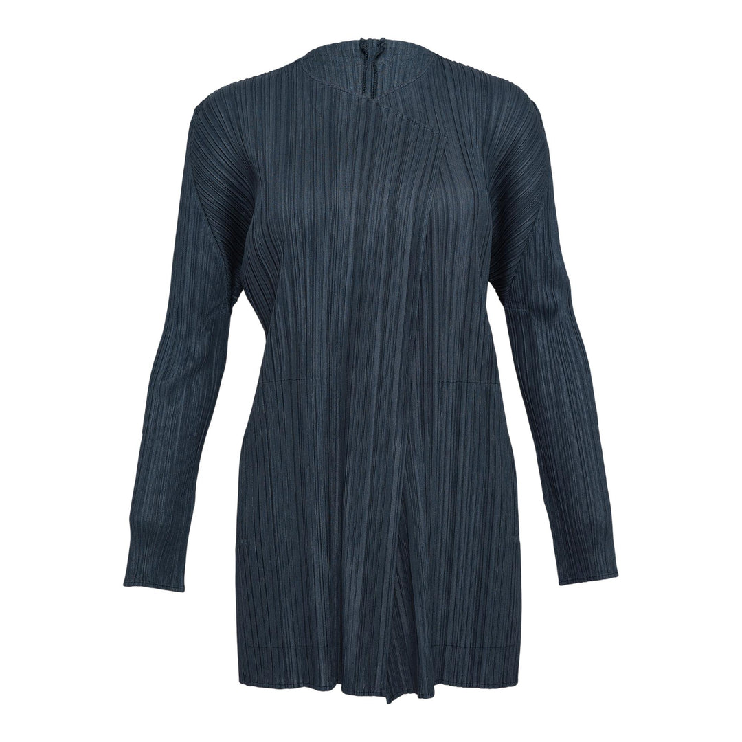 Club21 - PLEATS PLEASE ISSEY MIYAKE - Mellow Pleats Coat - PLEATED COATS - Navy