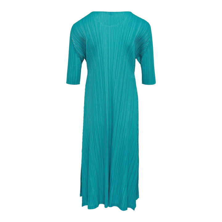 Club21 - PLEATS PLEASE ISSEY MIYAKE - Mellow Pleats Dress - PLEATED DRESSES - Turquoise Green