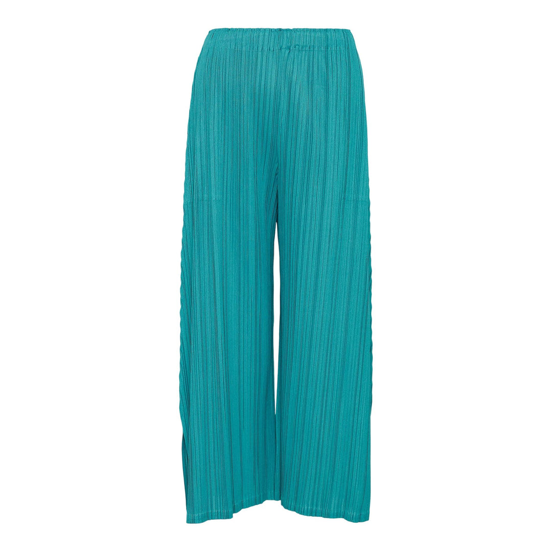 Club21 - PLEATS PLEASE ISSEY MIYAKE - Mellow Pleats Pants - PLEATED PANTS - Turquoise Green