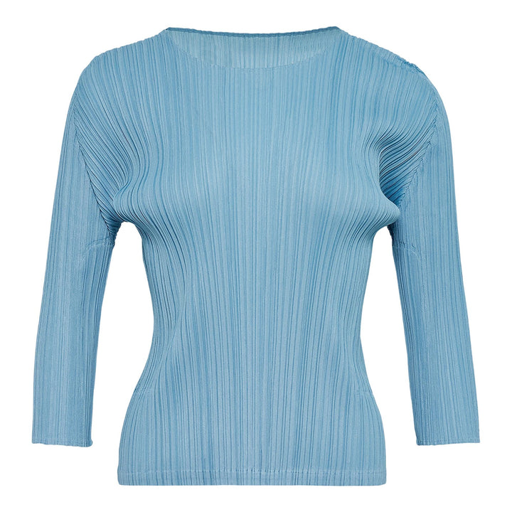 Club21 - PLEATS PLEASE ISSEY MIYAKE - Mellow Pleats Shirt - PLEATED TOPS - Blue Gray