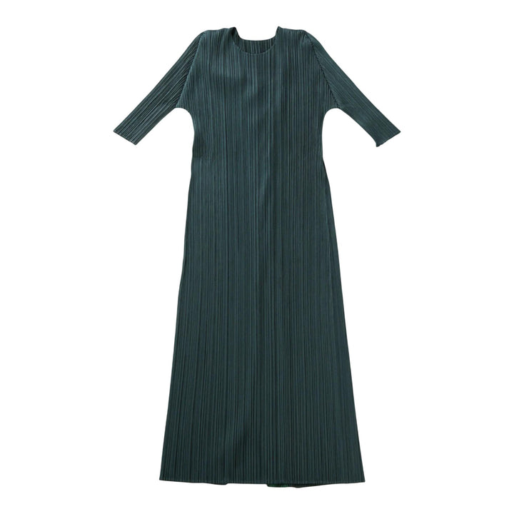 Club21 - PLEATS PLEASE ISSEY MIYAKE - Merry Bicolor Dress - PLEATED DRESSES - Green