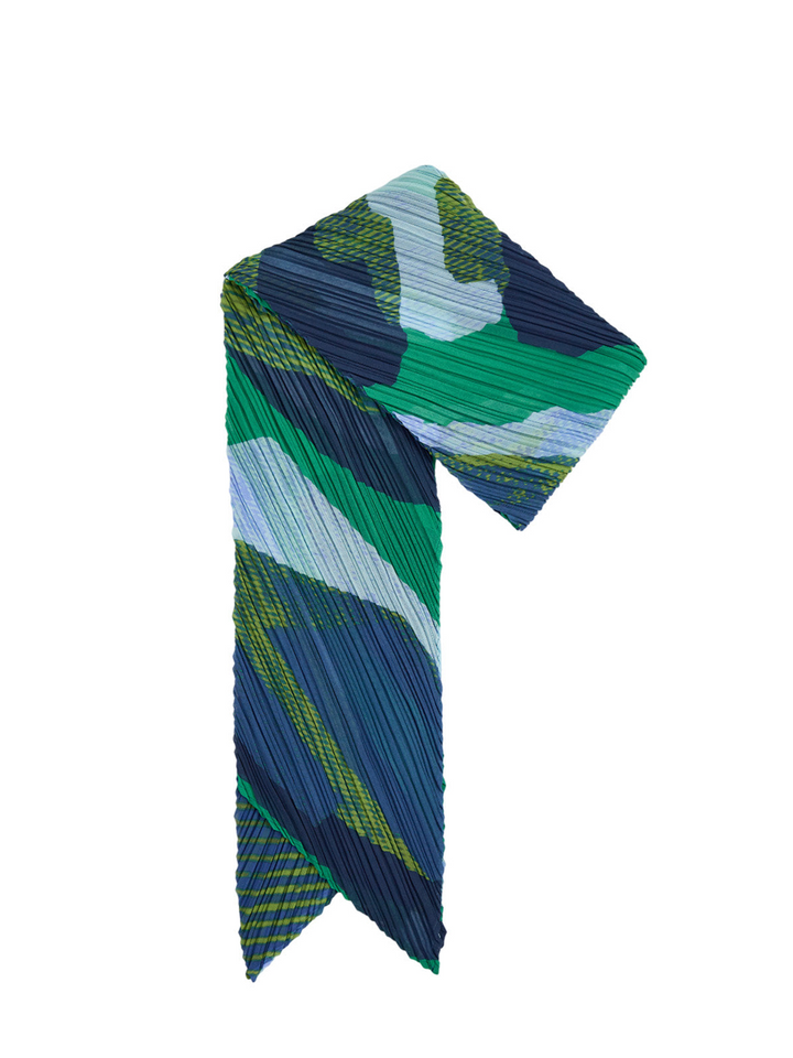 PLEATS_PLEASE_ISSEY_MIYAKE_Meteorite_Scarf_Stole-Green