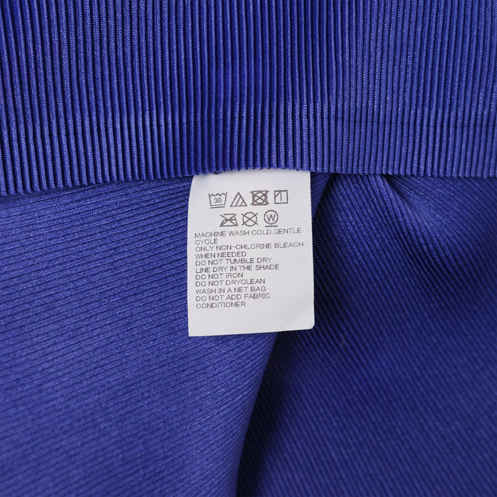Club21 - PLEATS PLEASE ISSEY MIYAKE - Mist September High Neck Short Sleeve Top - PLEATED TOPS - Deep Blue