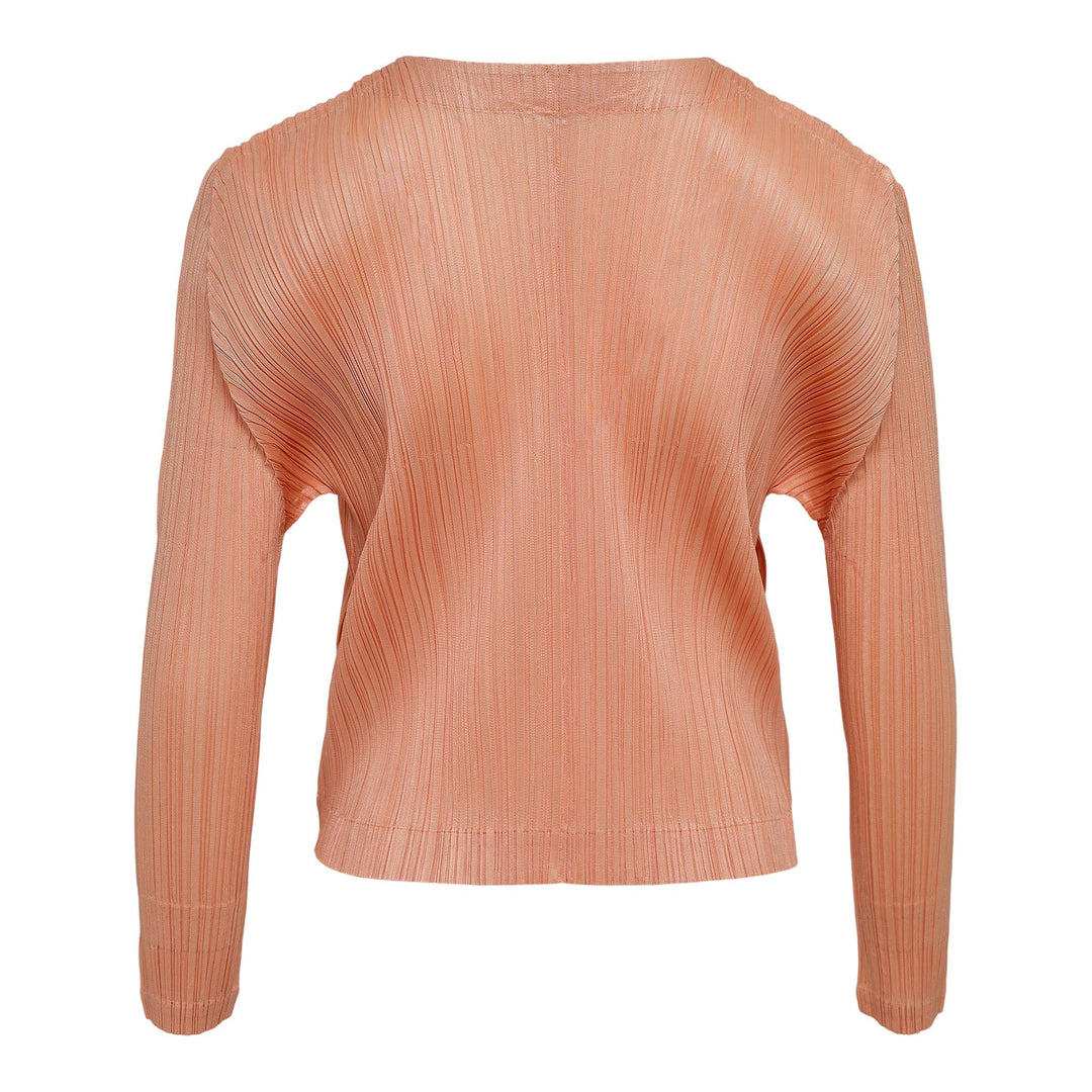 Club21 - PLEATS PLEASE ISSEY MIYAKE - Monthly Colors : Aug Cardigan - PLEATED CARDIGANS - Coral Orange