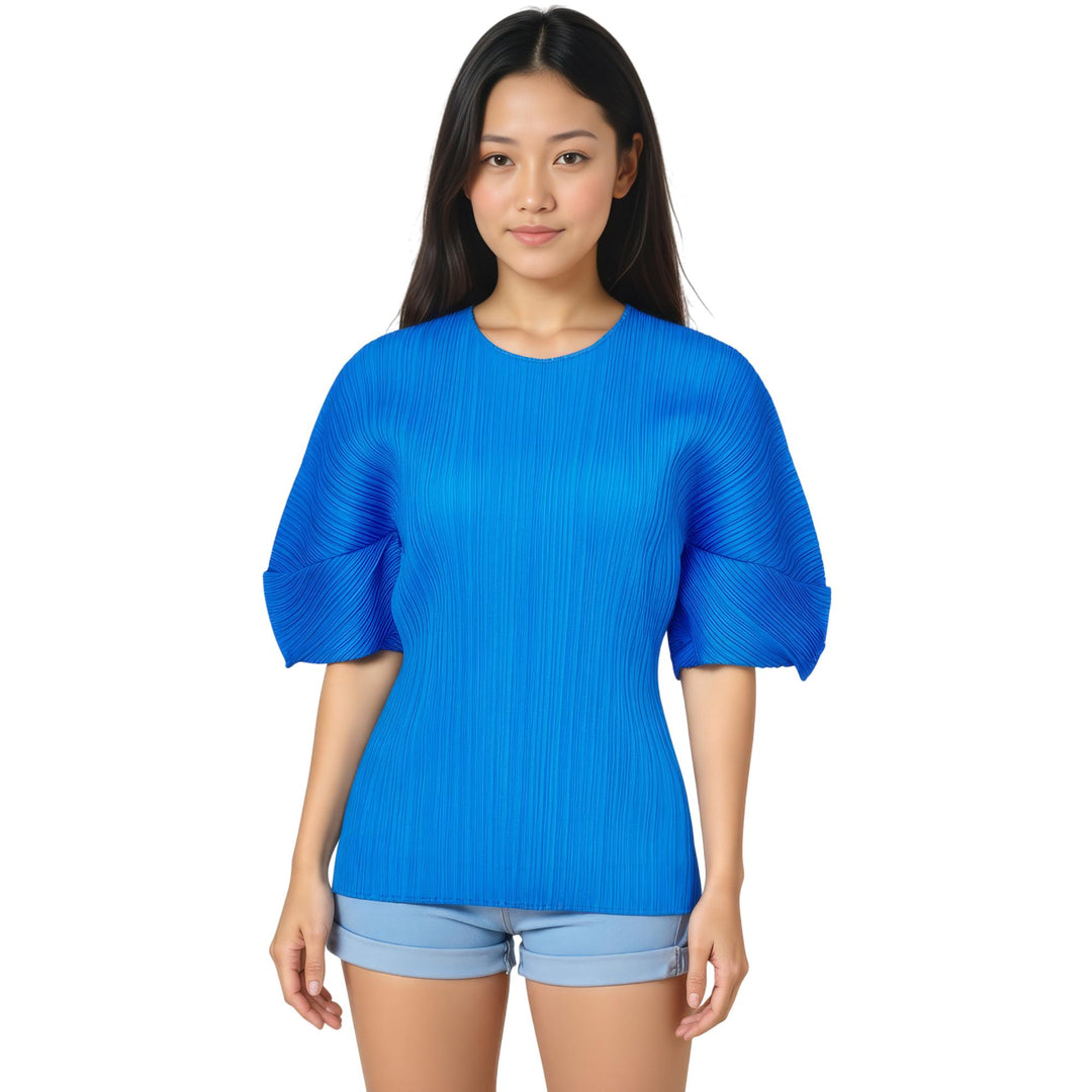 Club21 - PLEATS PLEASE ISSEY MIYAKE - Monthly Colors : August Shirt - PLEATED TOPS - Bright Blue