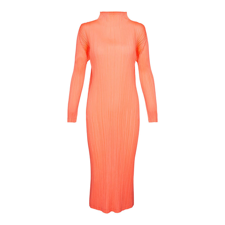 PLEATS PLEASE ISSEY MIYAKE Monthly Colors: January Dress Neon Orange 1