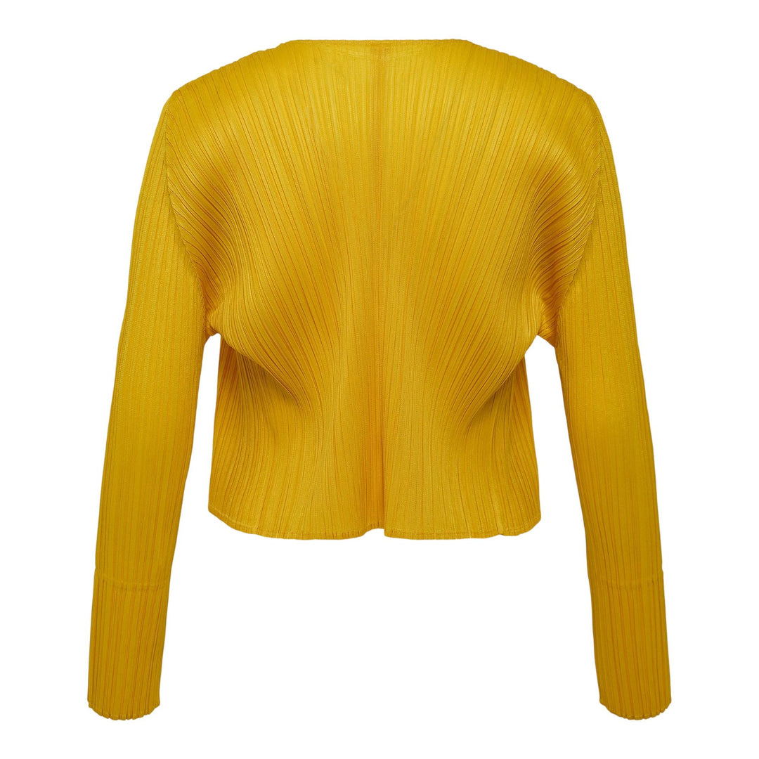 Club21 - PLEATS PLEASE ISSEY MIYAKE - Monthly Colors: July Cardigan - PLEATED CARDIGANS - Yellow