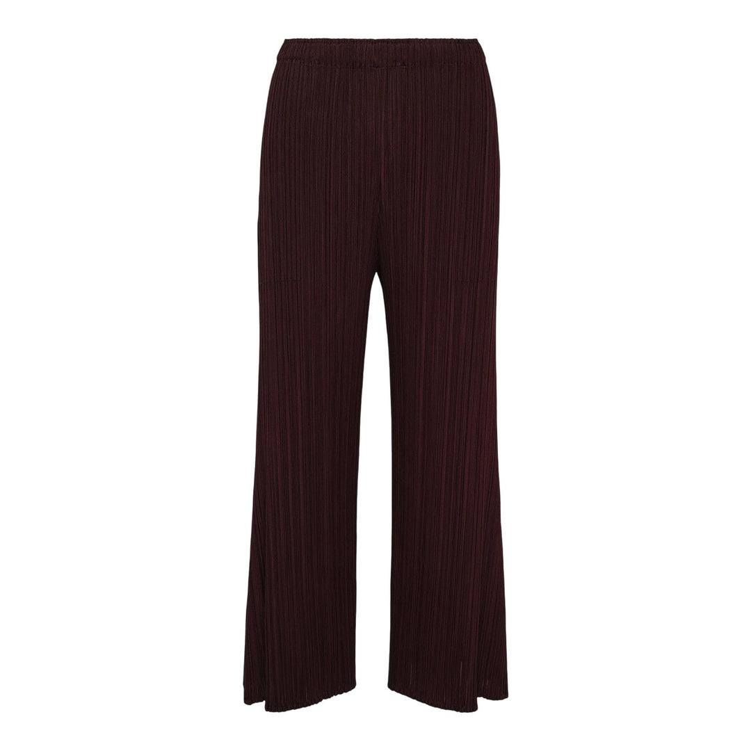 Club21 - PLEATS PLEASE ISSEY MIYAKE - Monthly Colors: July Wid Pants - PLEATED PANTS - Dark Brown