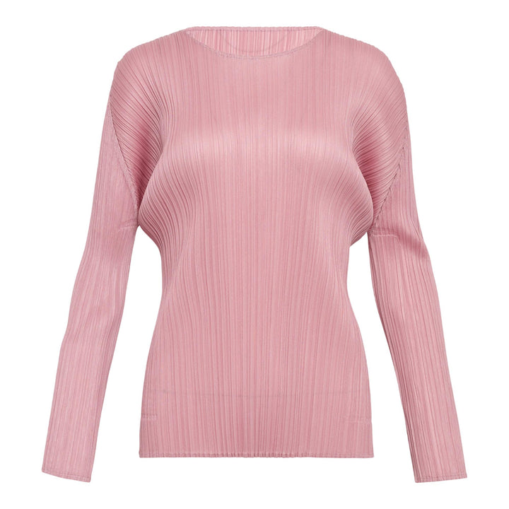 Club21 - PLEATS PLEASE ISSEY MIYAKE - Monthly Colors: September Round Neck Shirt - PLEATED TOPS - Rose Pink