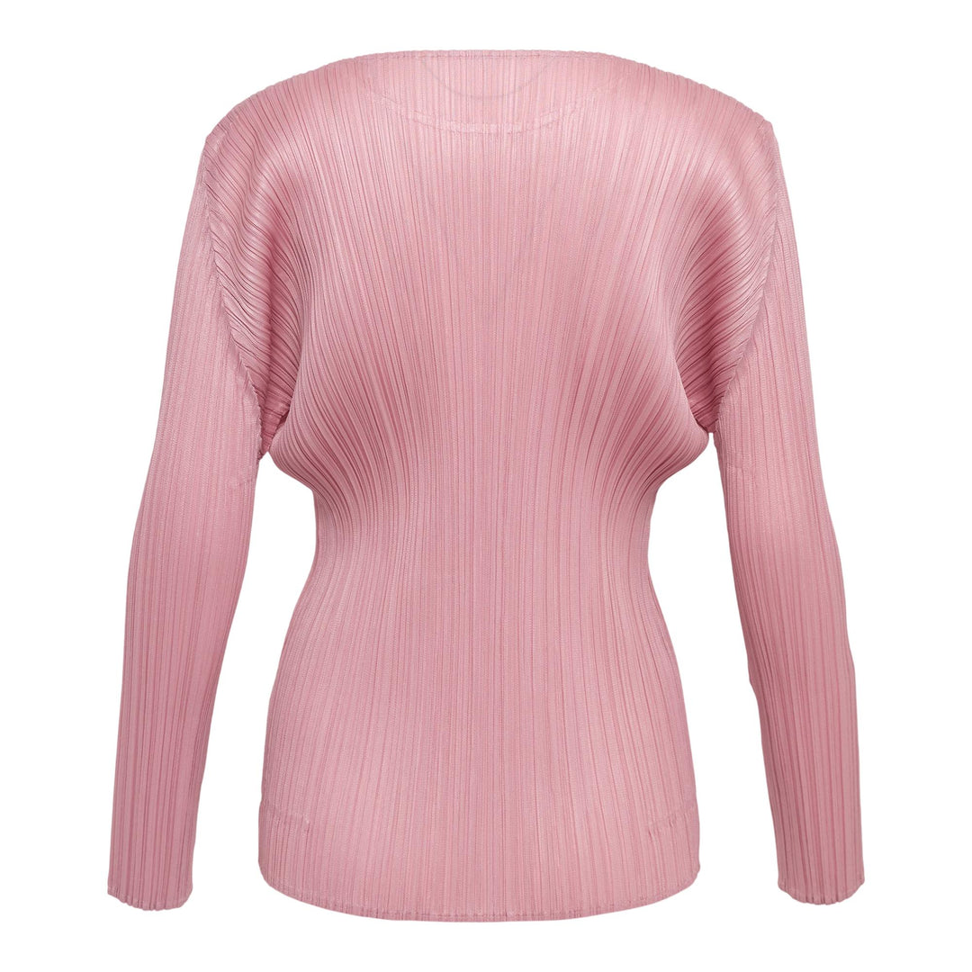 Club21 - PLEATS PLEASE ISSEY MIYAKE - Monthly Colors: September Round Neck Shirt - PLEATED TOPS - Rose Pink