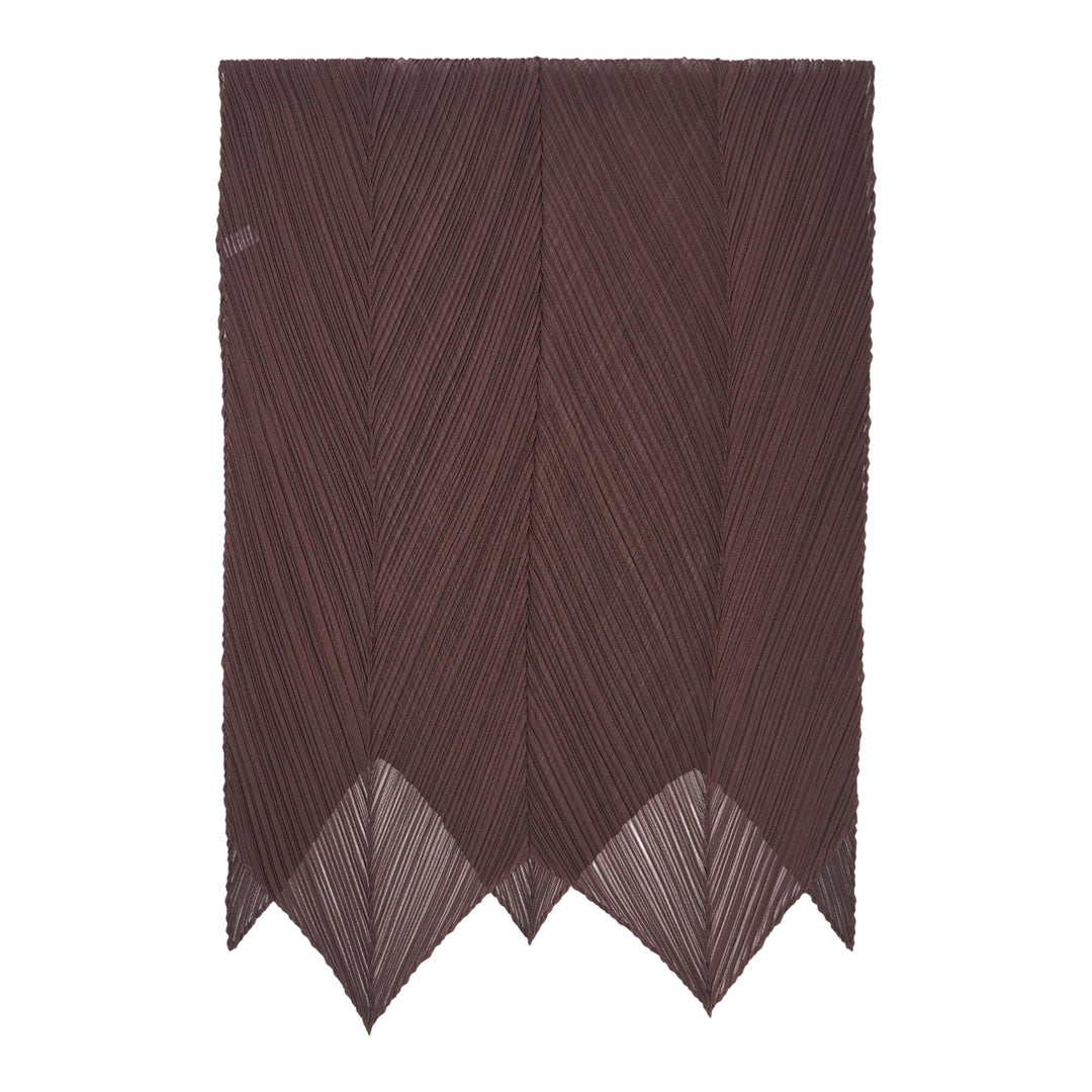 Club21 - PLEATS PLEASE ISSEY MIYAKE - Monthly Scarf July Stole - PLEATED SCARVES - Dark Brown