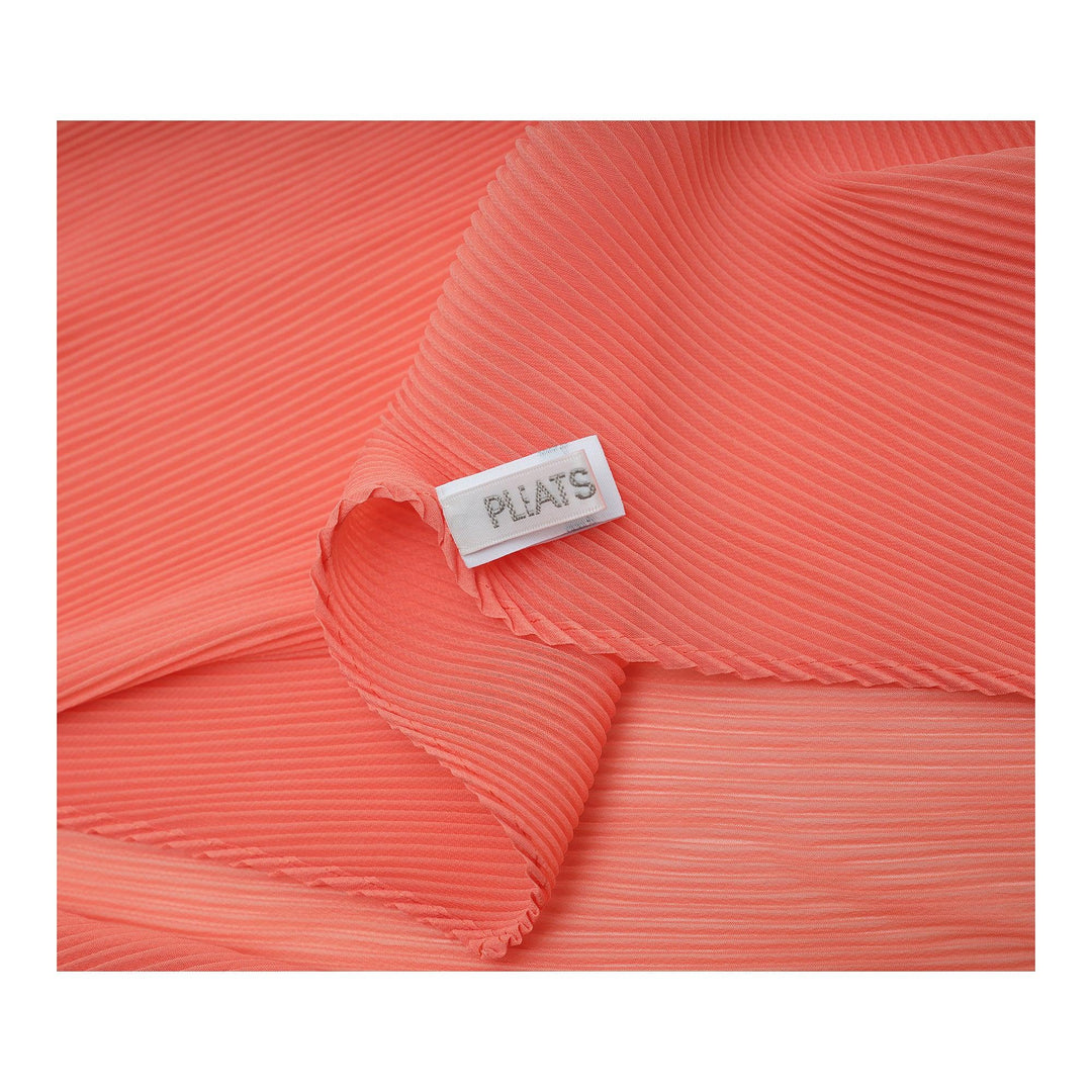 Club21 - PLEATS PLEASE ISSEY MIYAKE - Monthly Scarf May Stole - SCARVES - Coral Orange