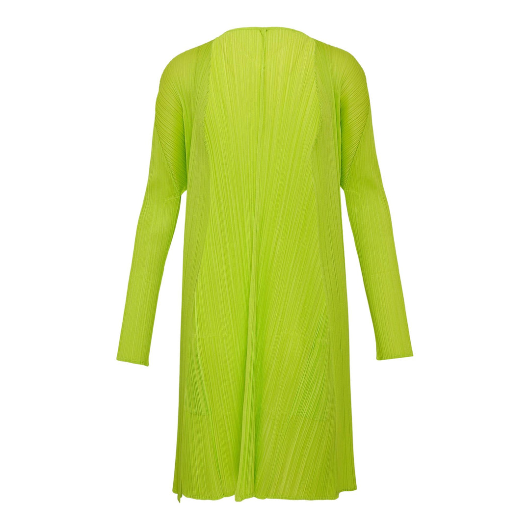 Club21 - PLEATS PLEASE ISSEY MIYAKE - New Colorful Basics 3 Coat - PLEATED CARDIGANS - Yellow Green