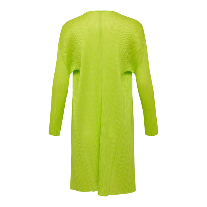 Club21 - PLEATS PLEASE ISSEY MIYAKE - New Colorful Basics 3 Coat - PLEATED CARDIGANS - Yellow Green