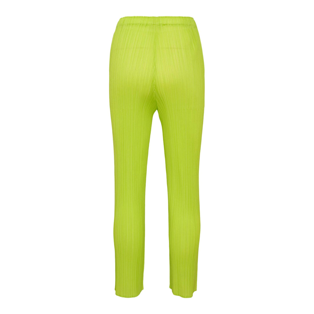 Club21 - PLEATS PLEASE ISSEY MIYAKE - New Colorful Basics 3 Pants - PLEATED PANTS - Yellow Green