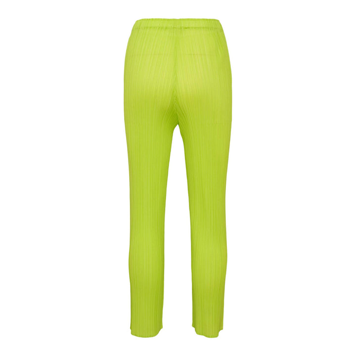 Club21 - PLEATS PLEASE ISSEY MIYAKE - New Colorful Basics 3 Pants - PLEATED PANTS - Yellow Green