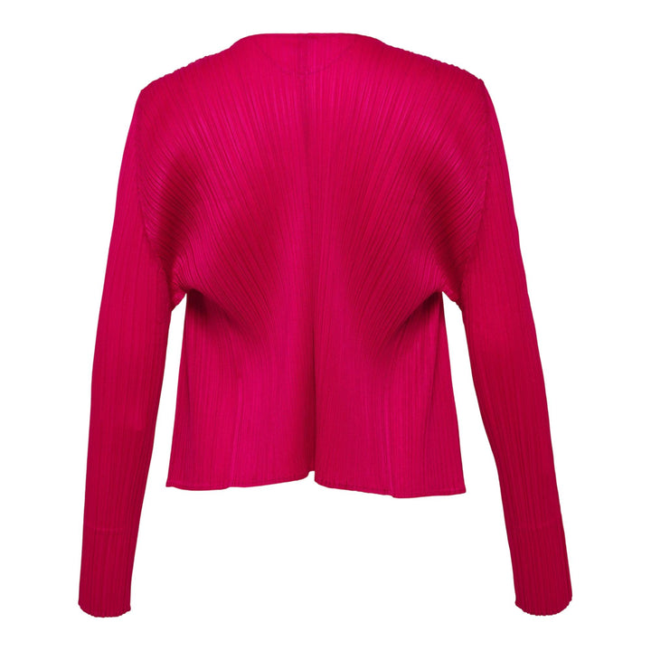 Club21 - PLEATS PLEASE ISSEY MIYAKE - New Colorful Basics 4 Cardigan - PLEATED CARDIGANS - Carmine