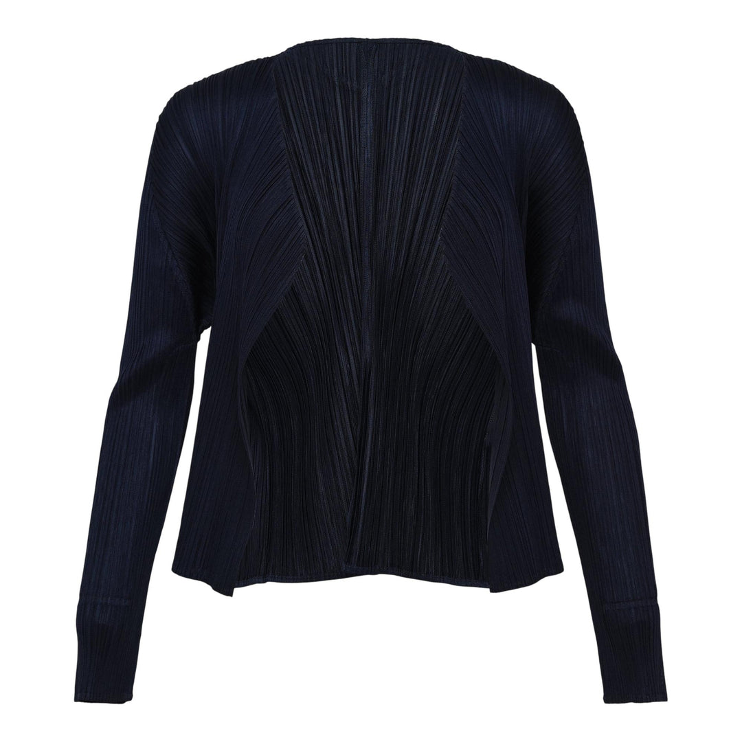 Club21 - PLEATS PLEASE ISSEY MIYAKE - New Colorful Basics 4 Cardigan - PLEATED CARDIGANS - Navy