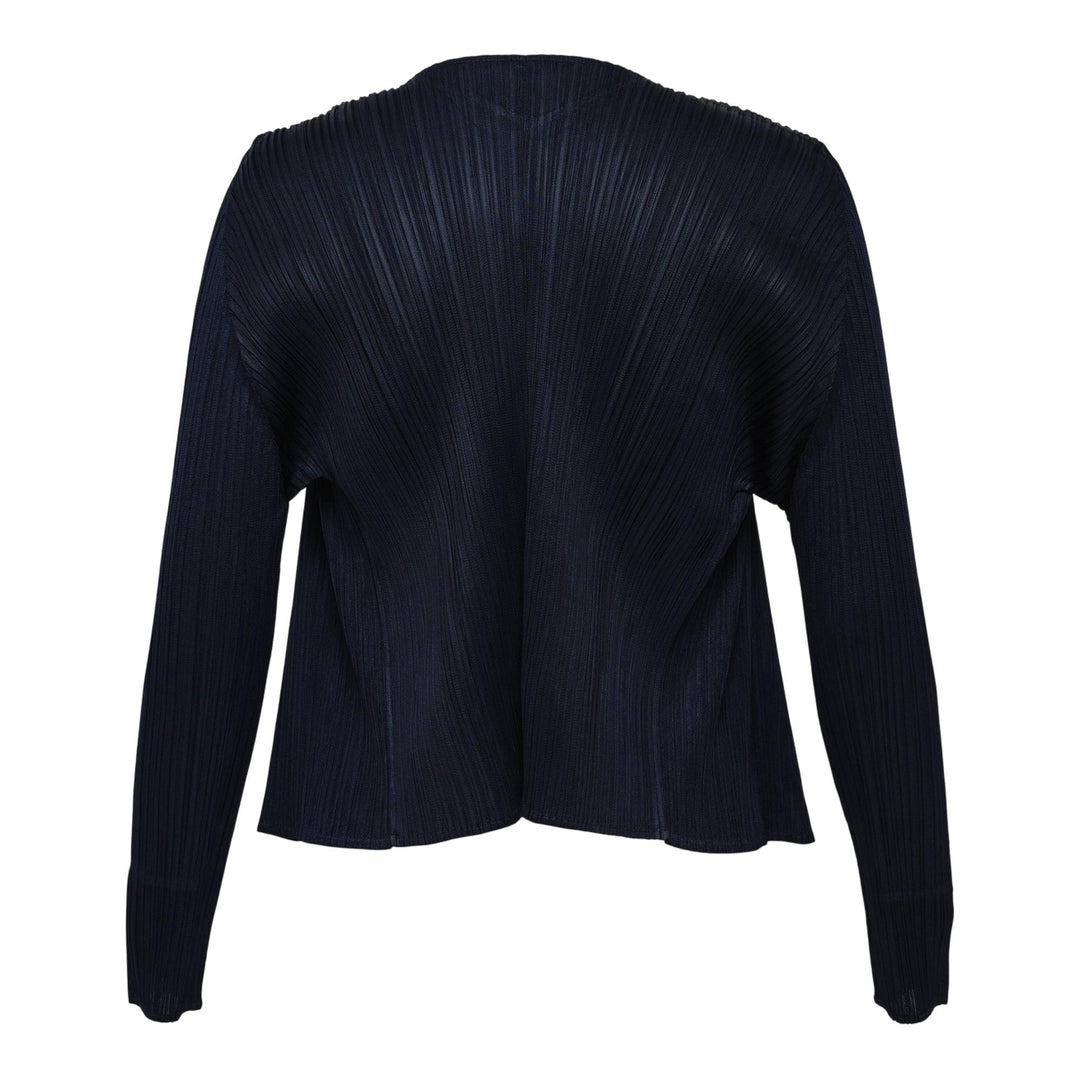 Club21 - PLEATS PLEASE ISSEY MIYAKE - New Colorful Basics 4 Cardigan - PLEATED CARDIGANS - Navy