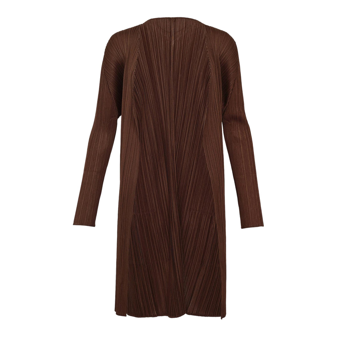 Club21 - PLEATS PLEASE ISSEY MIYAKE - New Colorful Basics 4 Coat - PLEATED COATS - Brown