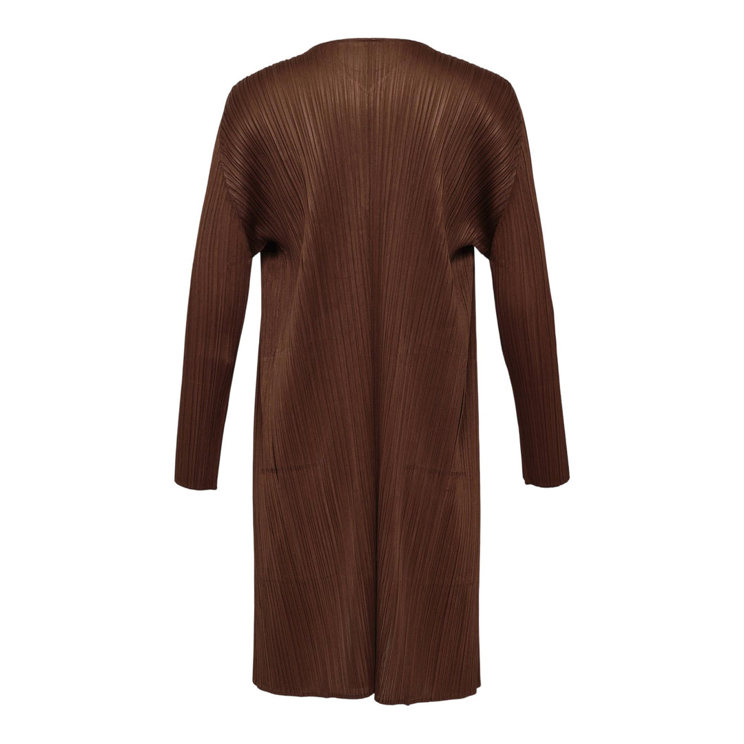 Club21 - PLEATS PLEASE ISSEY MIYAKE - New Colorful Basics 4 Coat - PLEATED COATS - Brown
