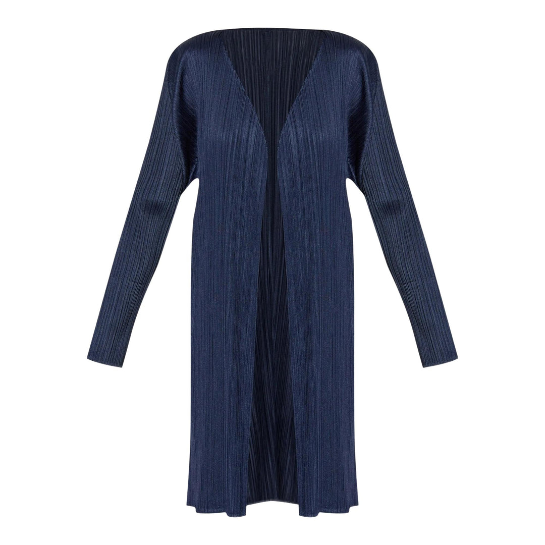 Club21 - PLEATS PLEASE ISSEY MIYAKE - New Colorful Basics 4 Coat - PLEATED COATS - Navy