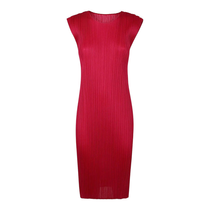 Club21 - PLEATS PLEASE ISSEY MIYAKE - New Colorful Basics 4 Dress - PLEATED DRESSES - Carmine
