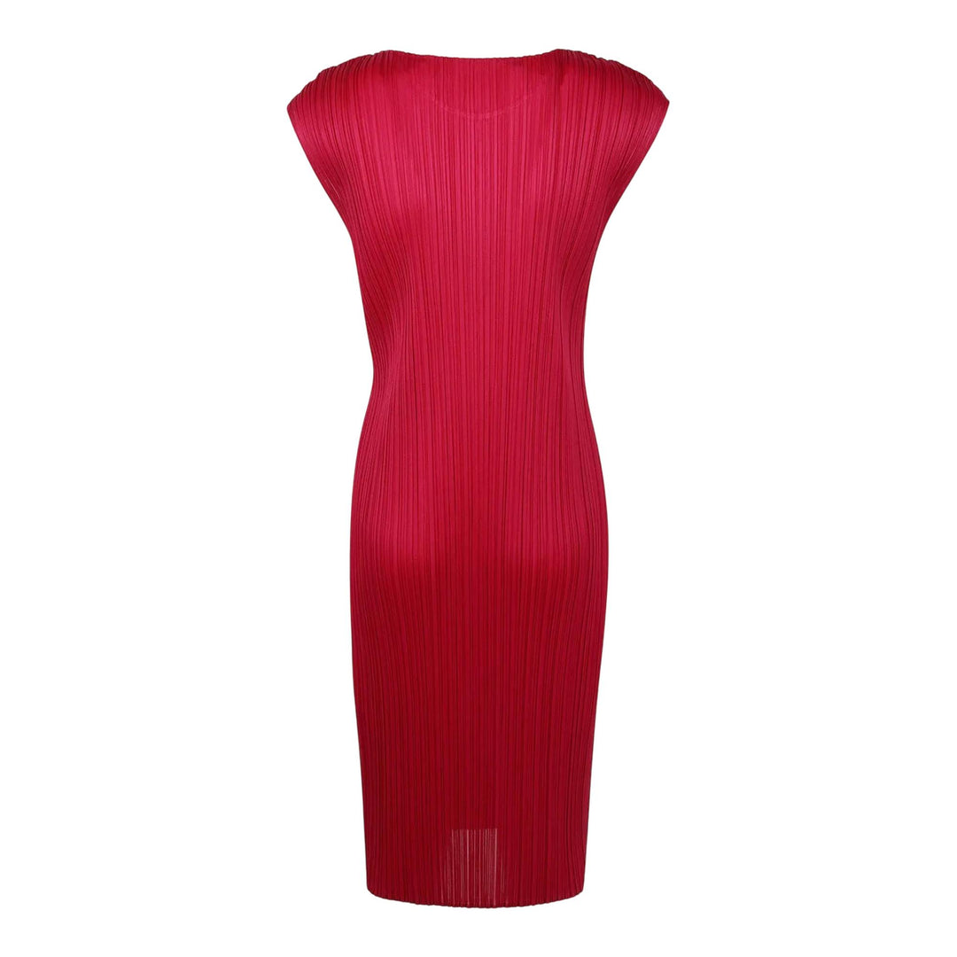 Club21 - PLEATS PLEASE ISSEY MIYAKE - New Colorful Basics 4 Dress - PLEATED DRESSES - Carmine