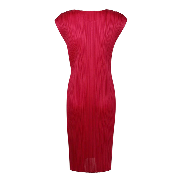 Club21 - PLEATS PLEASE ISSEY MIYAKE - New Colorful Basics 4 Dress - PLEATED DRESSES - Carmine