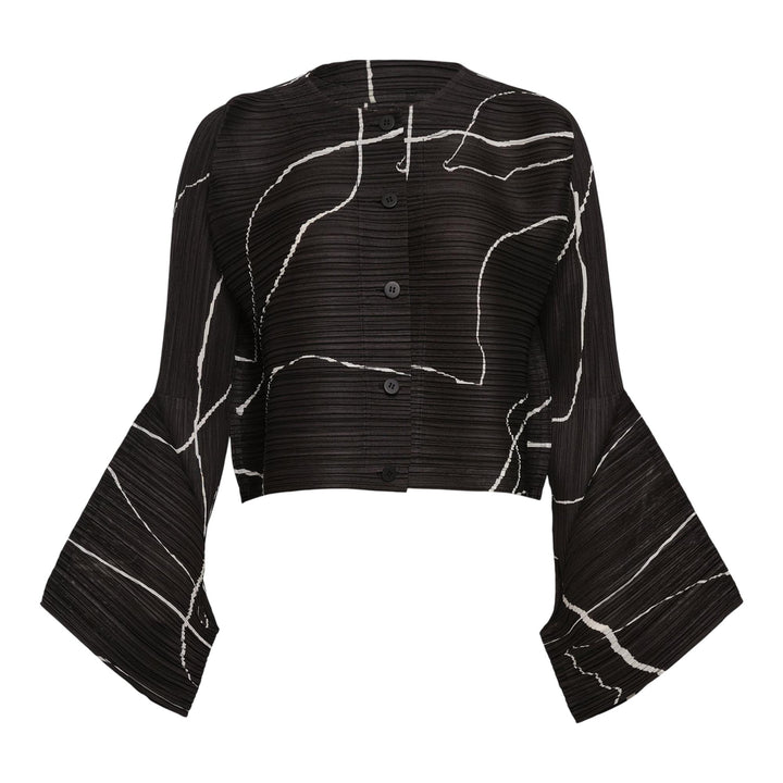 Club21 - PLEATS PLEASE ISSEY MIYAKE - Pause Cardigan - PLEATED CARDIGANS - Black