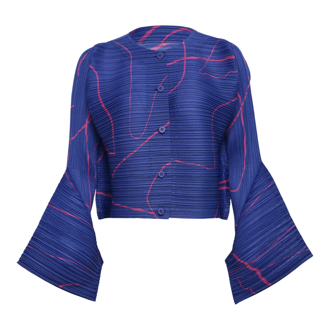 Club21 - PLEATS PLEASE ISSEY MIYAKE - Pause Cardigan - PLEATED CARDIGANS - Blue
