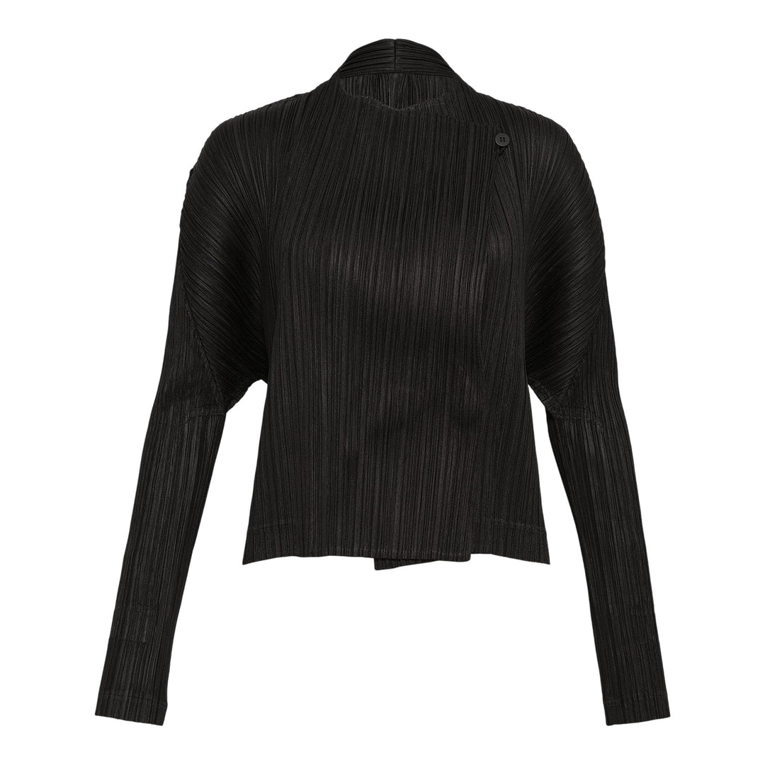 Club21 - PLEATS PLEASE ISSEY MIYAKE - Pleats Jacket Cropped - PLEATED JACKETS - Black