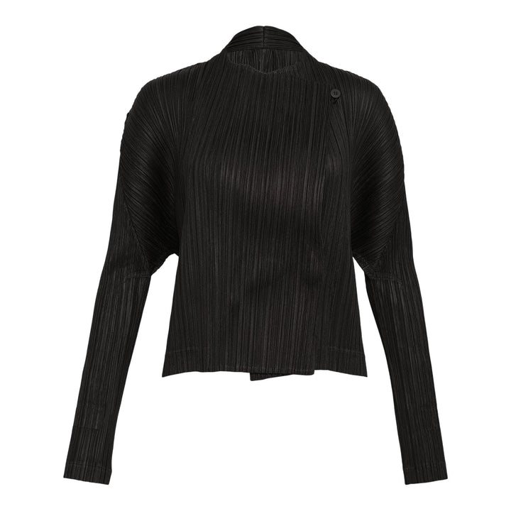 Club21 - PLEATS PLEASE ISSEY MIYAKE - Pleats Jacket Cropped - PLEATED JACKETS - Black