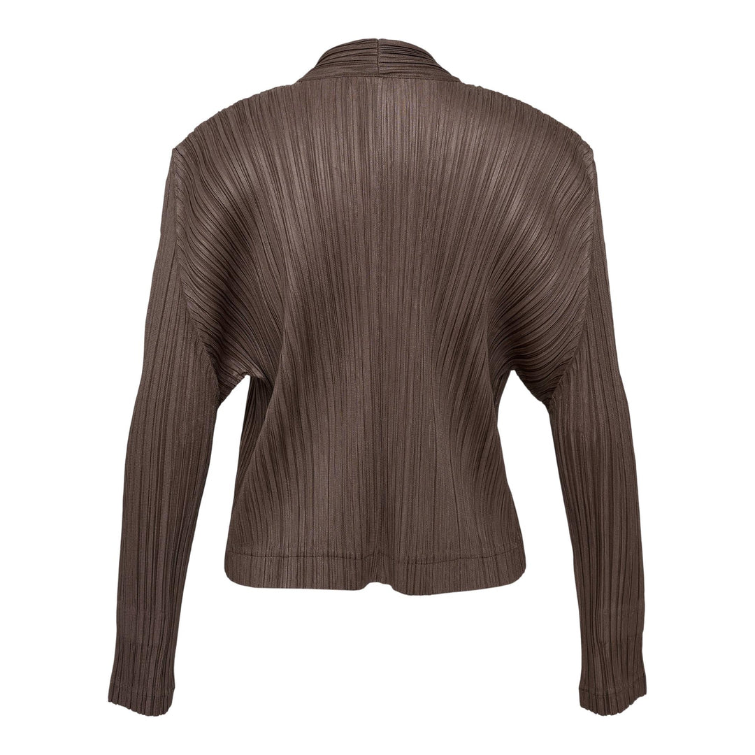 Club21 - PLEATS PLEASE ISSEY MIYAKE - Pleats Jacket Cropped - PLEATED JACKETS - Brown