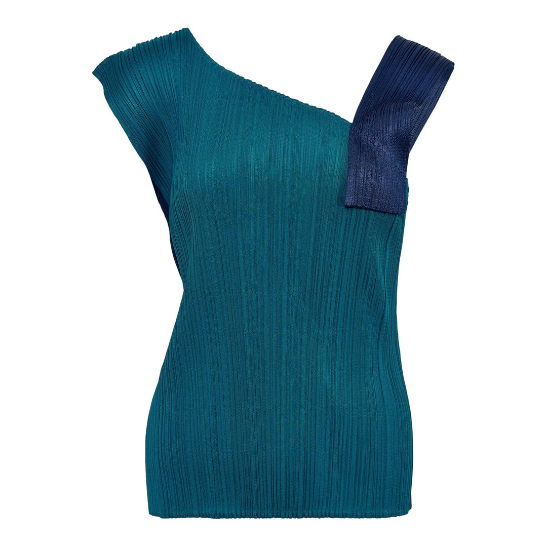Club21 - PLEATS PLEASE ISSEY MIYAKE - Pointe Shirt - PLEATED TOPS - Peacock Blue