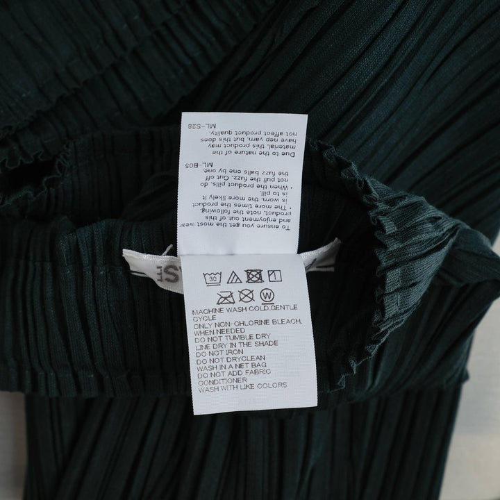 Club21 - PLEATS PLEASE ISSEY MIYAKE - Ramie Pleats Pants - PLEATED PANTS - Deep Green