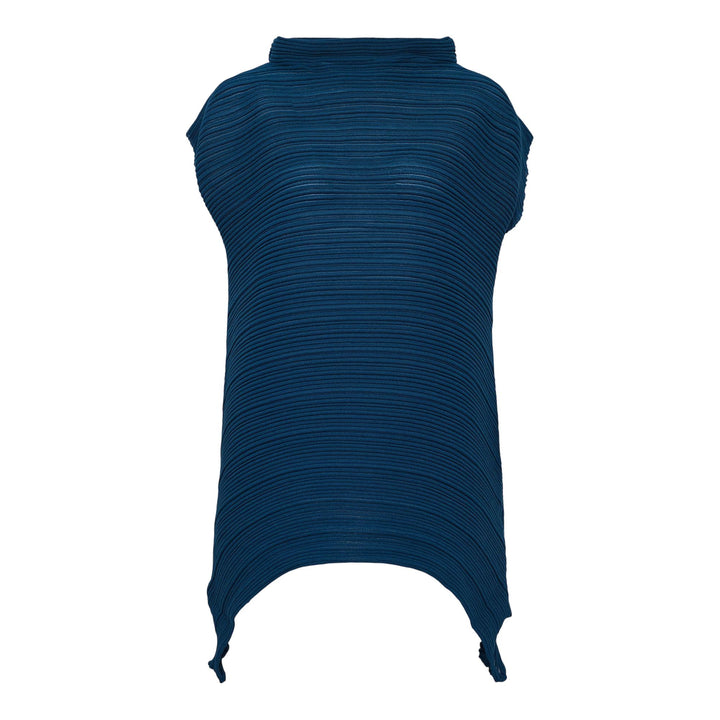 Club21 - PLEATS PLEASE ISSEY MIYAKE - Sheer Bounce Knit Shirt - SWEATERS - Peacock Blue