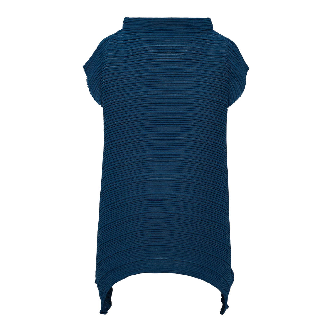 Club21 - PLEATS PLEASE ISSEY MIYAKE - Sheer Bounce Knit Shirt - SWEATERS - Peacock Blue