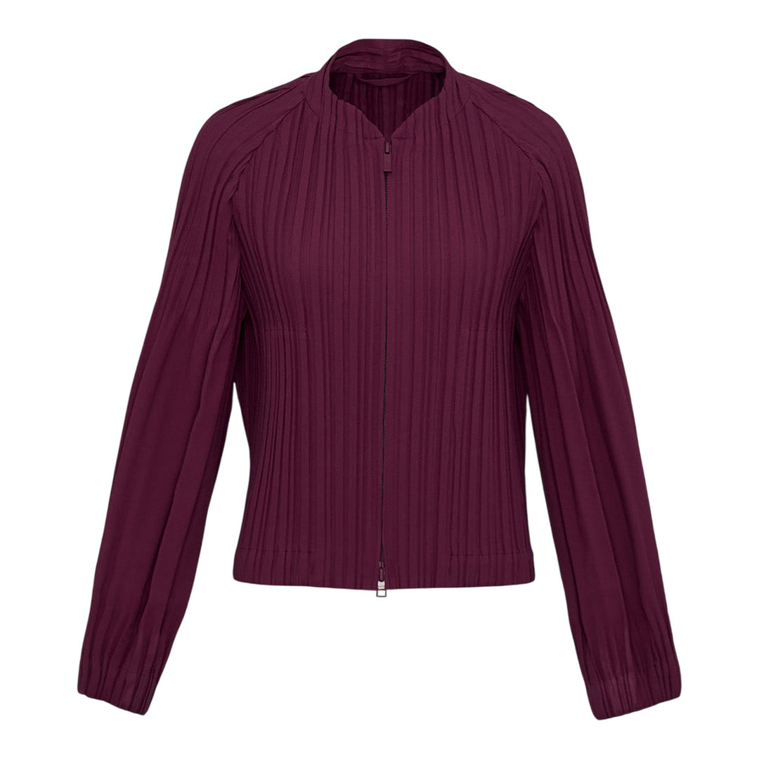Club21 - PLEATS PLEASE ISSEY MIYAKE - Smooth Coat Coat - PLEATED COATS - Bordeaux