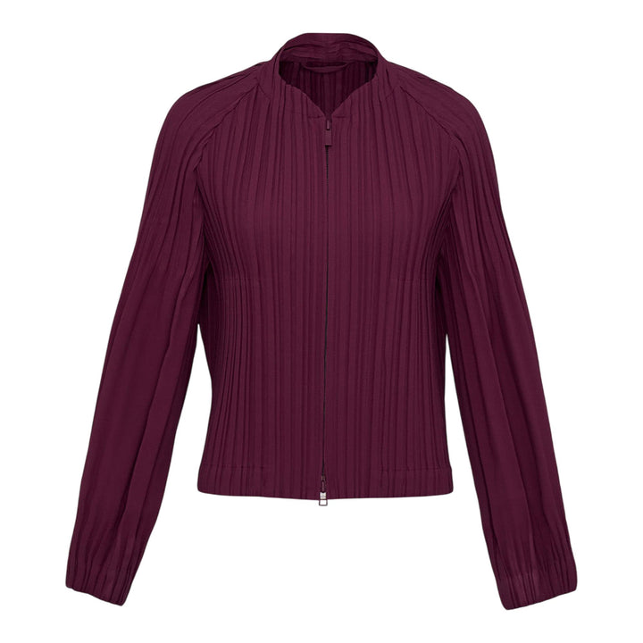Club21 - PLEATS PLEASE ISSEY MIYAKE - Smooth Coat Coat - PLEATED COATS - Bordeaux