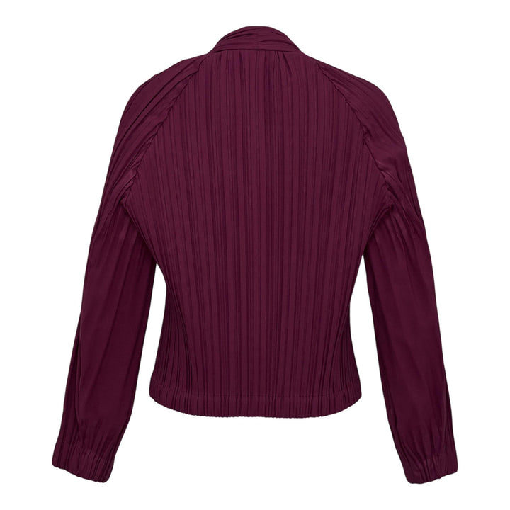 Club21 - PLEATS PLEASE ISSEY MIYAKE - Smooth Coat Coat - PLEATED COATS - Bordeaux