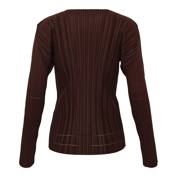 Club21 - PLEATS PLEASE ISSEY MIYAKE - Soft Pleats Shirt - KNIT TOPS - Dark Brown