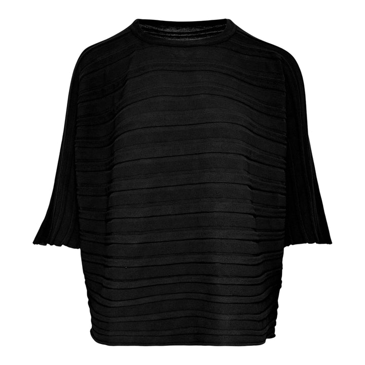 Club21 - PLEATS PLEASE ISSEY MIYAKE - Step Knit Shirt - SWEATERS - Black