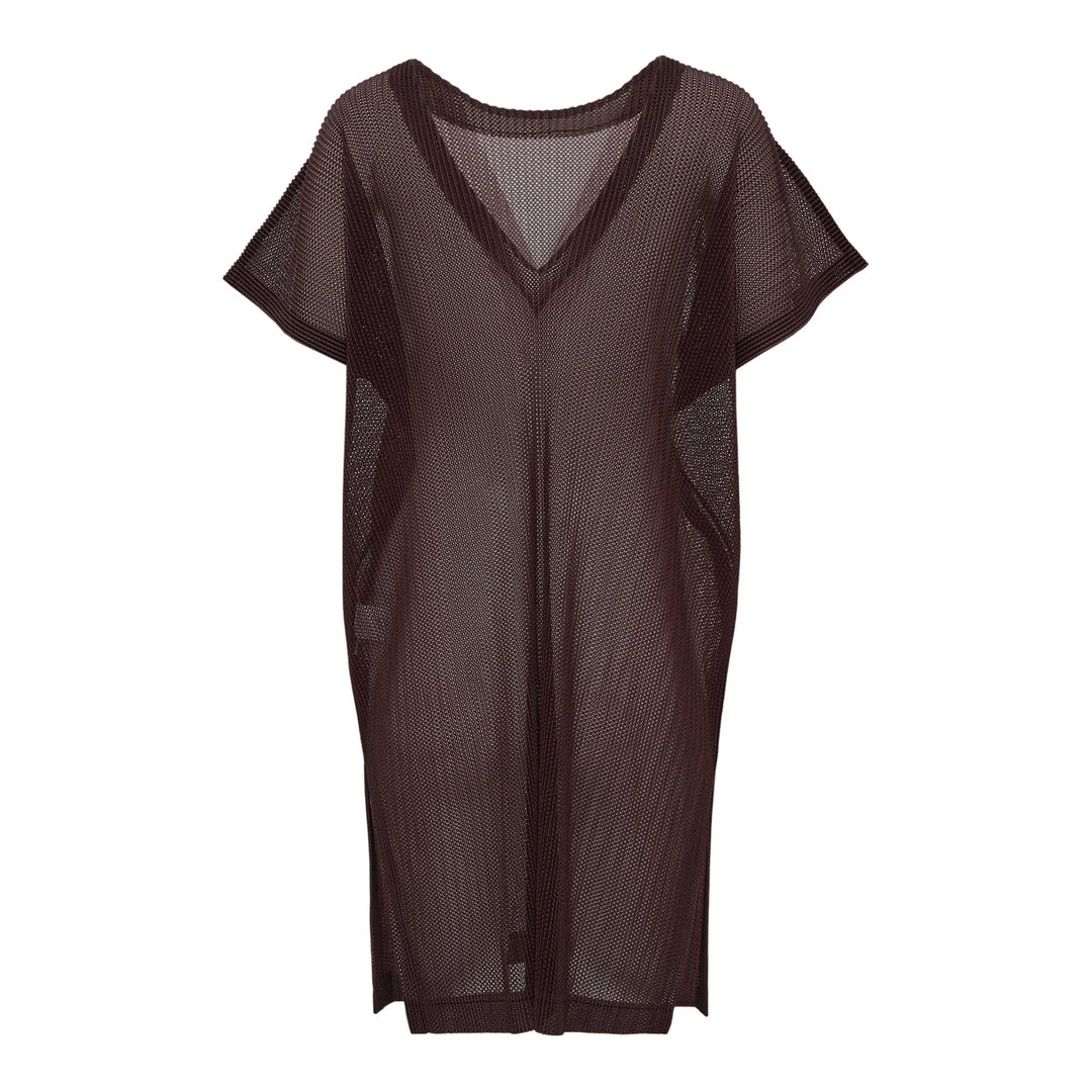 Club21 - PLEATS PLEASE ISSEY MIYAKE - Tatami July Tunique - PLEATED TUNICS - Dark Brown